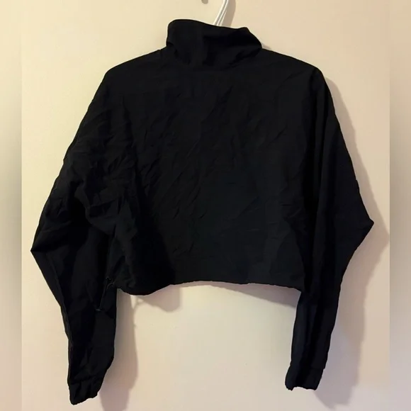 Alo Yoga Cropped 1/4 Zip Alumni Pullover Oversized S - Picture 4 of 11